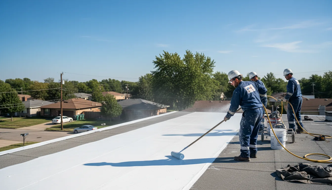 Commercial roof coating in Avonmore, PA near me